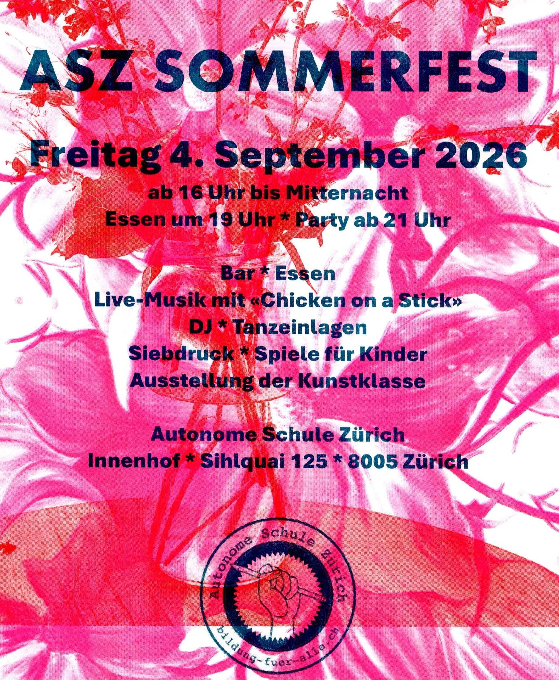 ASZ Sommerfest – Freitag 4. September 2026